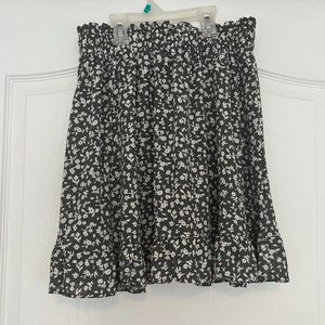 Sienna Sky Grey Floral Skirt